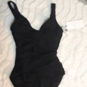 Karla Colletto Blk one piece swimsuit